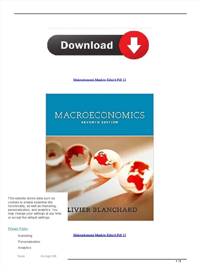 Pemahaman Dasar Mankiw dalam Makroekonomi: Konsep dan Aplikasi