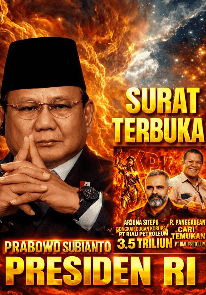 BREAKING NEWS: Aktivis Kirim Surat Terbuka ke Presiden Prabowo, Desak Pengusutan Polemik Dana Migas Rp3,5 Triliun PT RIAU PRETOLEUM  Pengelolaan Dana PI 10% PT Riau PRETOLEUM Rp 3.5 Triliun Dipertanyakan, Aktivis Minta Atensi Presiden Prabowo