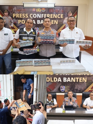 Polda Banten Ungkap Peredaran Rokok Tanpa Pita Cukai, Amankan 89 Bal Rokok Ilegal