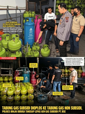 Warga Pertanyakan Dugaan Tangkap Lepas Agen Gas PT BSE Usai Penggerebekan Kasus Oplosan LPG di Binjai 