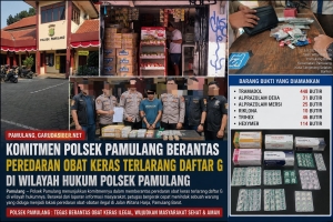 Komitmen Polsek Pamulang Berantas Peredaran Obat Keras Terlarang Daftar G di Wilayah Hukumnya