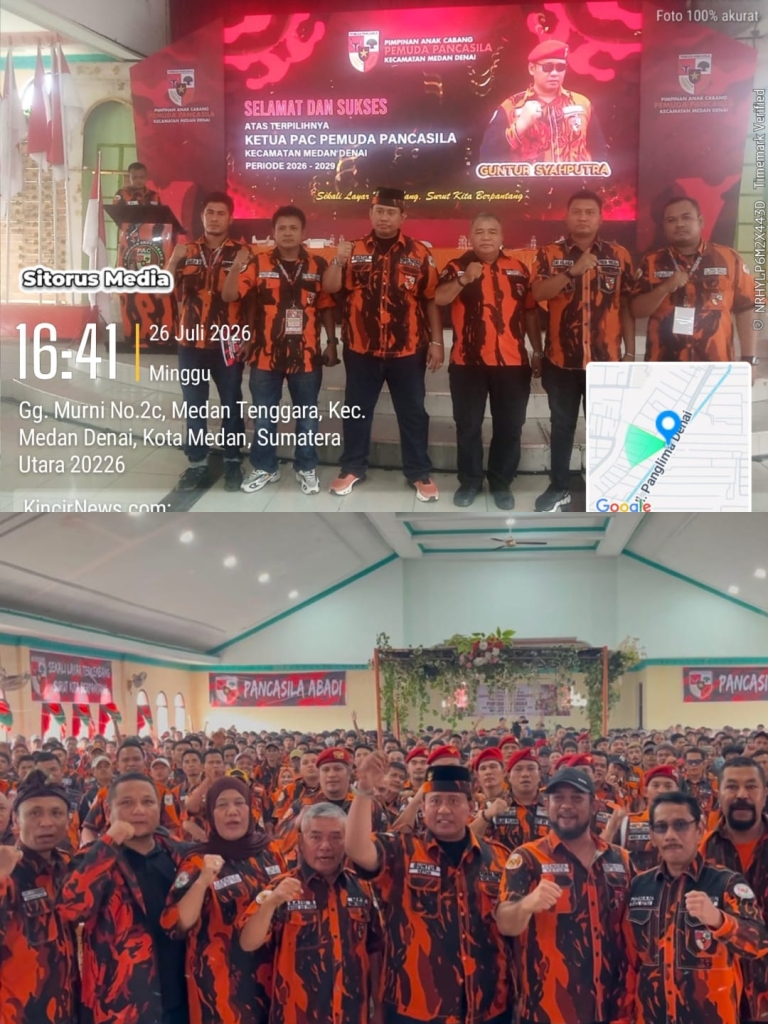 Terpilih Kembali Secara Aklamasi/Amanah, Guntur Syahputra Siap Pimpin PAC Pemuda Pancasila Medan Denai Periode 2026–2029