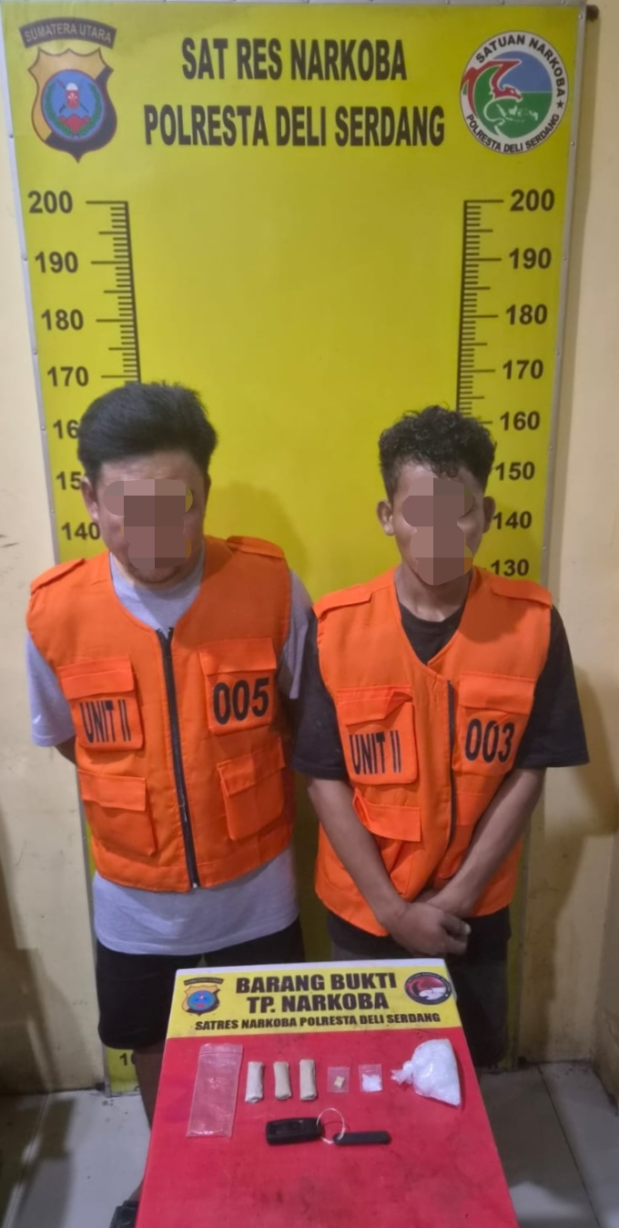 Polresta Deli Serdang Ungkap Kasus Narkotika, Amankan pengedarnya beserta 82,62 Gram Sabu, Ekstasi dan Ganja