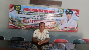 Pemerintah Desa (Pemdes) Sadeng Kolot, Kec.Leuwisadeng, Kab. Bogor, menjadikan musyawarah dusun (musdus) sebagai salah satu tahapan penting dalam menjaring aspirasi masyarakat untuk penyusunan Rencana Kerja Pemerintah Desa (RKPDes) Tahun Anggaran 2027.