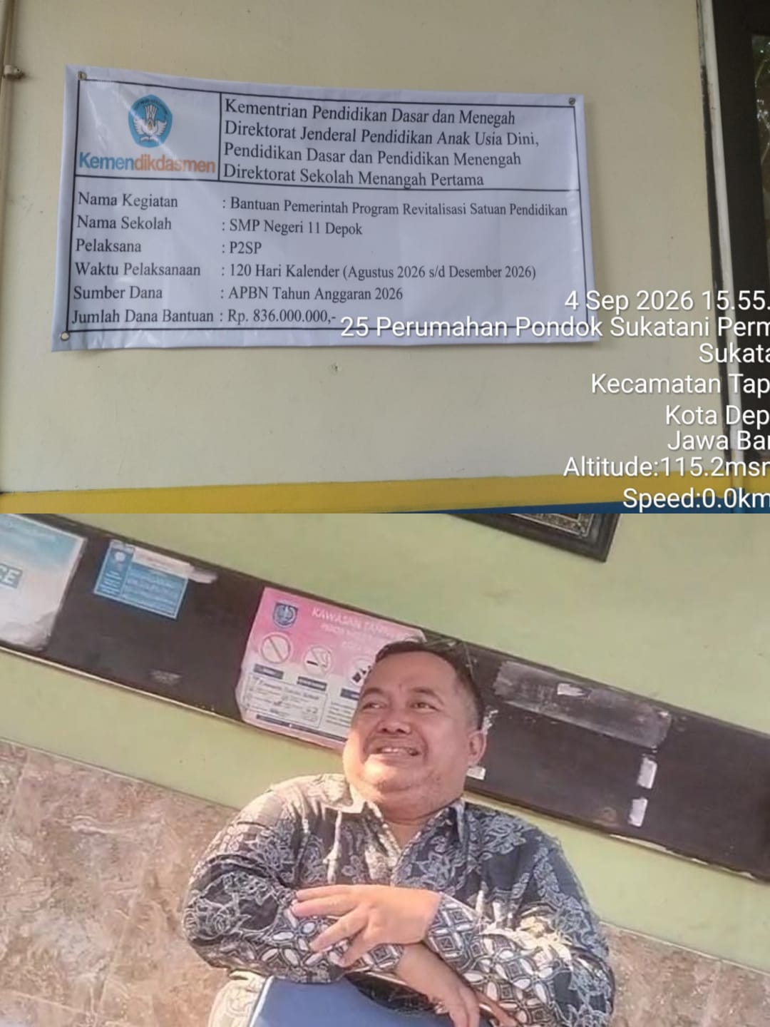 Guru SMP Negeri 11 Kota Depok Halangi Tugas Wartawan