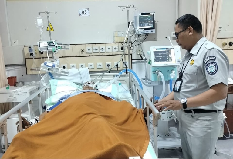 Jasa Raharja Jamin Biaya Perawatan Hasan Syukur,  Pengemudi Ojol Korban Kecelakaan di Panglima Polim